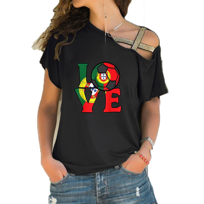Crossfit Accessories - Camiseta Feminina Solta com Decote Assimétrico