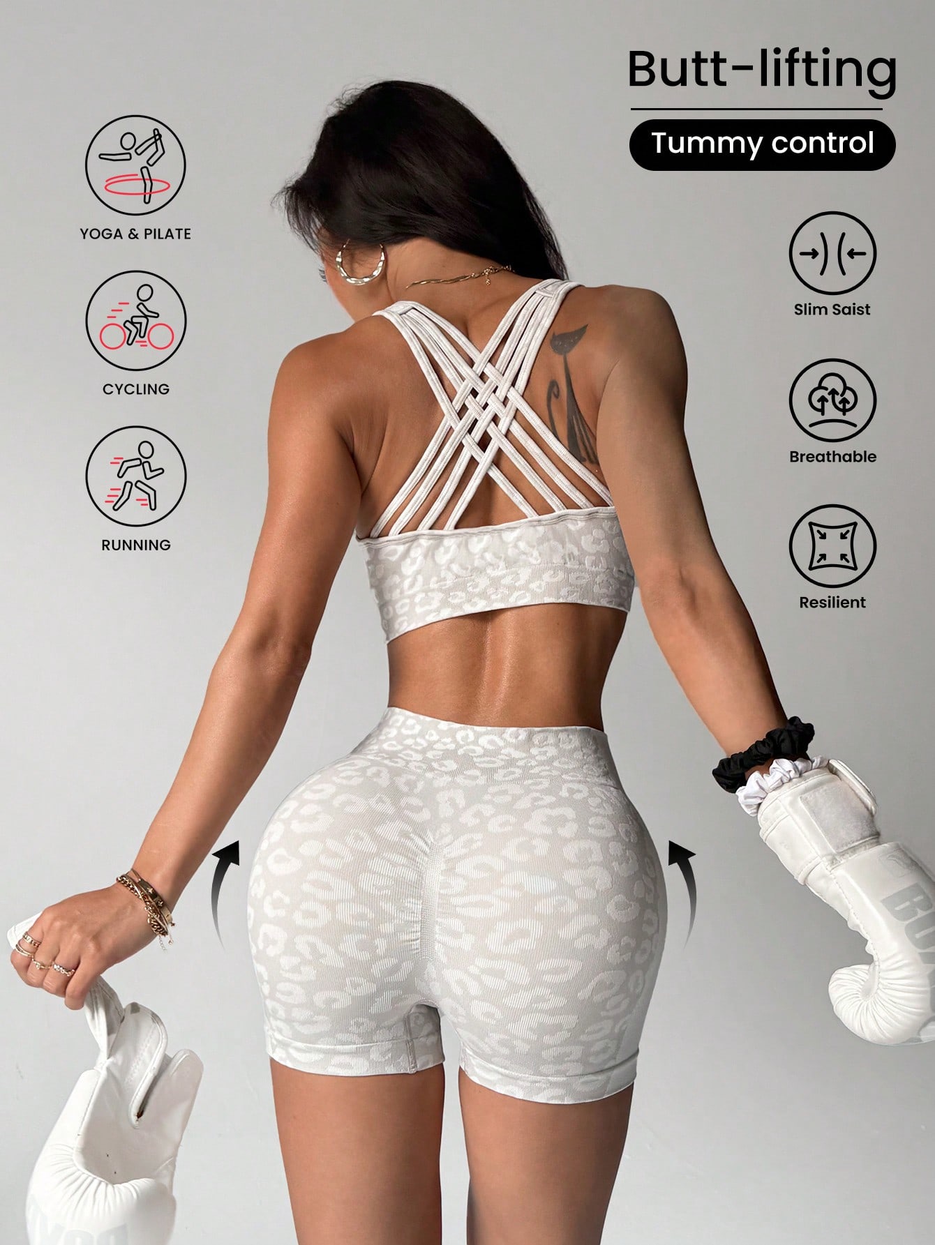 Conjunto de ioga com estampa d - Crossfit Lifting avaliação e preço